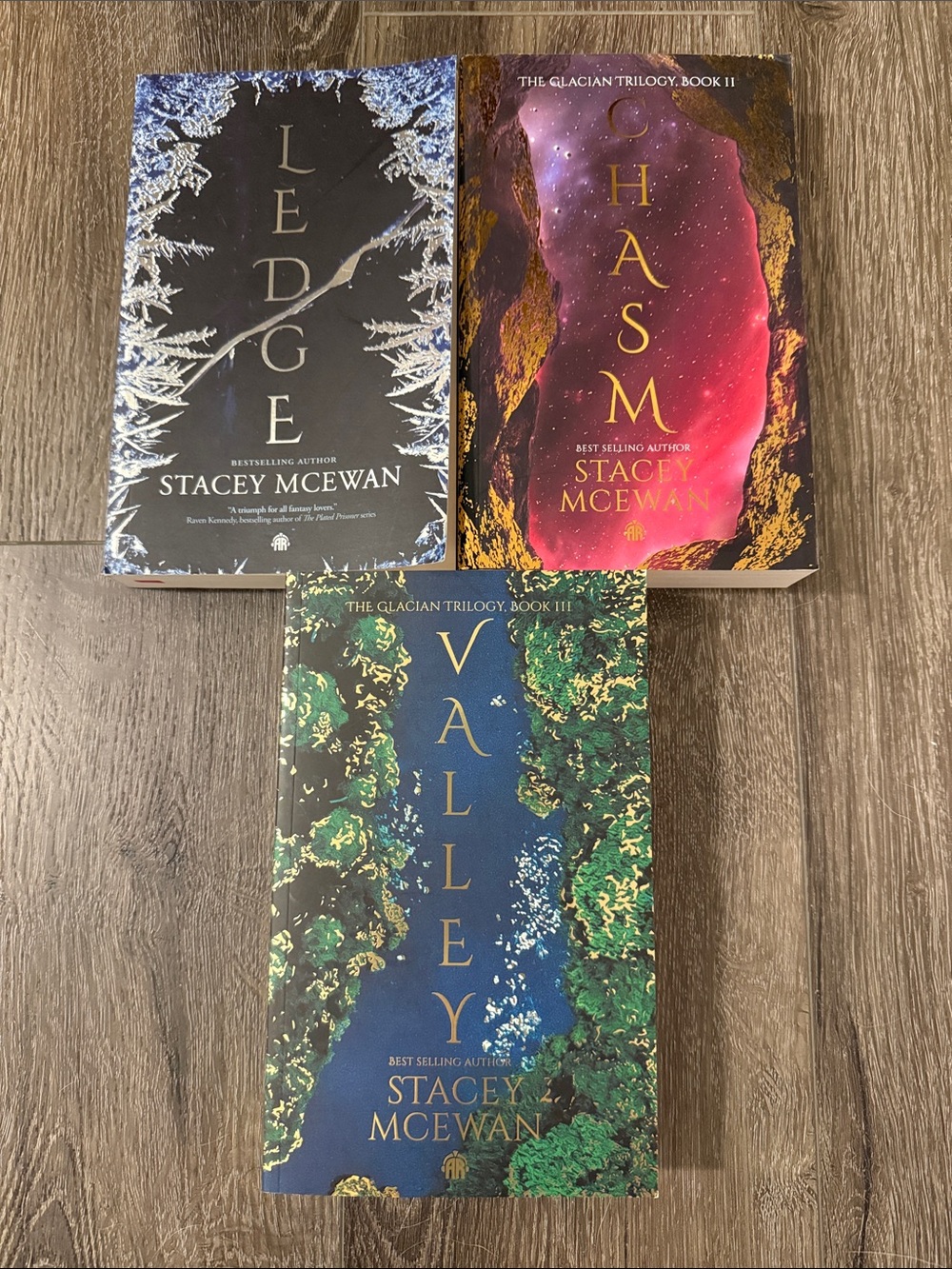Glacian Trilogy by Stacey McEwan - Three Paperback Book Set